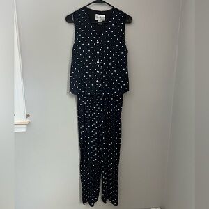 Sheri Martin Vintage Polka Dot Jumpsuit